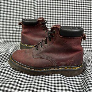 Dr Martens Vintage 939 Made in England Analine Ben Burgundy Red Boots UK 5